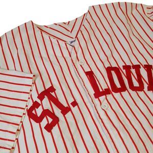 Vintage Chalk Line‎ USA Red Stripe St.Louis  Baseball Jersey Size XLarge